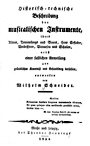 Wilhelm Schneider: Historisch-technische Beschreibung der musicalischen Instrumente. Neiße und Leipzig 1834
