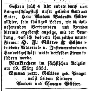 1851 Annonce Gtter