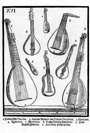 Michael Praetorius: Syntagma Musicum, Theatrum Instrumentorum, Wolfenbüttel 1620, Taf. XVI