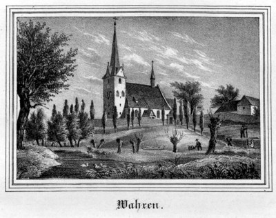 Kirche zu Wahren. Aus: Sachsens Kirchen-Galerie. Neunter Band. Die Inspectionen: Leipzig und Grimma. Dresden o.J. [um 1840]